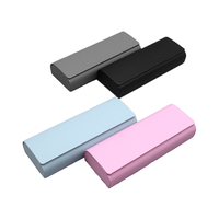 Étui à lunettes rectangulaire grand format personnalisé avec logo d'usine, en PU semi-rigide, vente en gros, style tendance