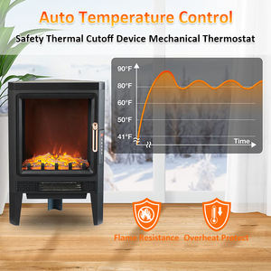 JJPRO Greenfly, superventas, calefacción rápida, chimenea portátil montada en la pared, soporte de TV, luz LED, efecto de llama, calentador de chimenea eléctrico - Product Image 6