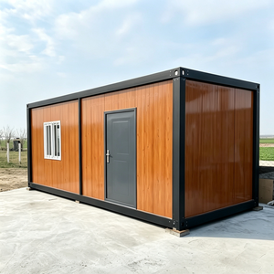 Casa Container Prefabbricata Modulare 20Ft Espandibile con Telaio in Acciaio, Casa <span class=keywords><strong>Compatta</strong></span> Portatile, Stanza di Stoccaggio con Scaffali e Bagno - Product Image 1