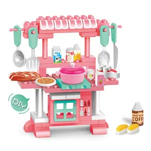 EPT Toys Neuankömmling 78 Stück montieren Küchen block Spielzeug Geschenk Geschenke Cocina Juguete Block Bautisch