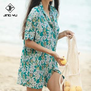 Vestidos Hawaianos Casuales para Mujer, Personalizados, con Menos Arrugas, de Rayón de 130 g/m², Material de Poliéster y Elastano, y Material de Punto Jersey - Product Image 4