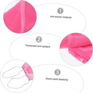 100 pièces jetables T <span class=keywords><strong>String</strong></span> <span class=keywords><strong>String</strong></span> Bikini Sous-Vêtements Culottes pour <span class=keywords><strong>Spray</strong></span> Bronzage et Spa Traitements rose - Product Image 2