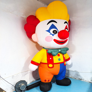 Mascotte <span class=keywords><strong>gonflable</strong></span> de clown de dessin animé, modèle marchant, <span class=keywords><strong>personnalisable</strong></span>, conception gratuite, publicitaire, jaune/rouge/bleu, pour centre commercial et exposition - Product Image 3