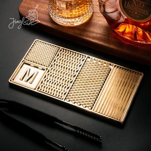 Plaque de timbres à glace personnalisée pour Cocktails Branding Monogram Ice Bar Mold Ice Designer Tray avec <span class=keywords><strong>logo</strong></span> personnalisé - Product Image 2