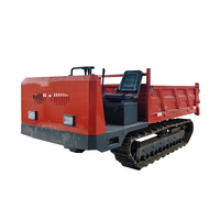 Camion benne sur chenilles de 2 tonnes, hydraulique, tout-terrain, pour l'exploitation forestière et minière, diesel