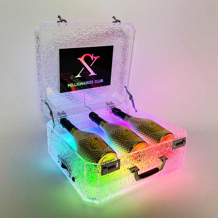 【LED照明付】ボトルプレゼンター ワイン ボックス シャンパン ケース 新品 Ha0a9988a1c1a487e943b9a2b47dd3