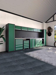 Nouveau design Armoires à outils combinées de stockage de garage Établi en métal pour atelier robuste Armoire de poste de travail de garage - Product Image 2