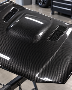 Capot moteur en fibre de carbone style M3 pour BMW <span class=keywords><strong>Série</strong></span> 1 E81 E82 E87 E88 2004-2013, finition brillante 3K Twill, panneau aéro avant à fixation par boulons - Product Image 5