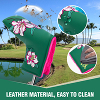 Haute qualité Golf Blade Putter Head Cover Magnétique Golf Club Headcovers Broderie Personnalisé Golf Headcover OEM