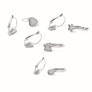 Stainless Steel <b>Earring</b> <b>Hooks</b> Teardrop Butterfly Heart Star French Buckle Jewelry Findings 304 Metal DIY Accessories - Product Image 1