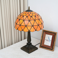Lampe de table moderne en vitrail, lampe de chevet antique, lampe de lecture pour bureau, lampe de chevet pour salon, lampe de bureau pour la maison, 12 pouces