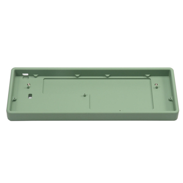 Factory Custom Cnc Mechanical Keyboard Frosted Polycarbonate Keyboard case Aluminum Keycaps Tray Machining