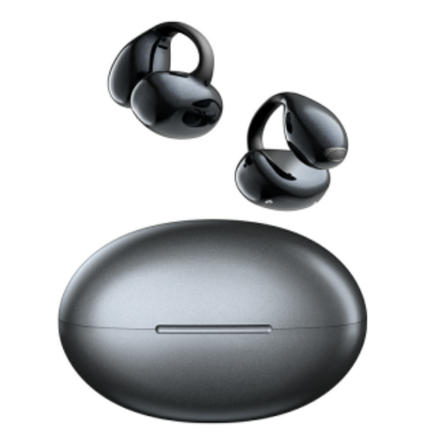 Open Ear Clip Earbuds Wireless Bluetooth Headphones Sports AI Noise Reduction Dual Device Connection