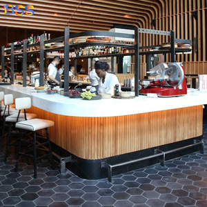 Ideas de mostrador de tienda de sushi, luz Led fantástica, comida rápida en forma de U, Club de vinos, aeropuerto, Hotel, Restaurante <span class=keywords><strong>Español</strong></span>, Mostrador de Bar de cócteles - Product Image 4