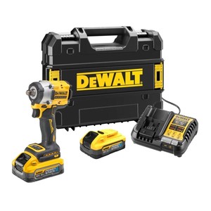 Llave de impacto Dewalt de 20V con batería de iones de litio, herramienta de grado profesional con cargador y estuche. - Product Image 1