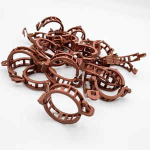 Clips de fixation pour plantes en plastique brun pour jardinage, prêts à être expédiés, pour soutenir les tiges de plantes, clips de greffage pour tomates et concombres, clips pour vignes - Product Image 4