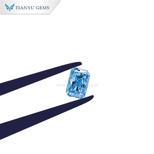 Tianyu เพชรรูปวงรีทรงลูกแพร์สีมรกตสำหรับใช้ในห้องทดลองธรรมชาติสีฟ้า - Product Image 3