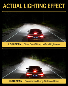 Kit de Actualización de Faros LED para Automóvil de 7600LM y 70W, Luz Delantera Automotriz de Alto Brillo Blanco de 6000K, Bombilla LED V04 de Alto Rendimiento - Product Image 6