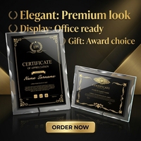 Plaque de récompense en verre cristal personnalisée avec impression UV, gravure et design durable pour entreprises – Vente en gros