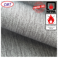 Tissu 100 % polyester cationique 600D pour housse de sécurité, doublure de combinaison ignifuge, tente, housse de siège public, rideau de scène, intérieur de véhicule