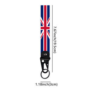 Llavero con Bandera <span class=keywords><strong>de</strong></span> Estados Unidos, Canadá, México, Brasil, Argentina, Croacia, <span class=keywords><strong>España</strong></span>, Correa <span class=keywords><strong>de</strong></span> Muñeca, Cordón, Anillo para Llaves, para Regalo - Product Image 6