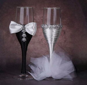 Verres à cocktail élégants pour réception de mariage, verres à champagne transparents en gros - Product Image 1
