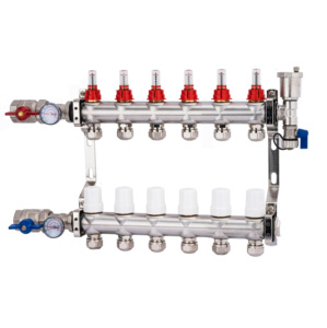 Manifold Pemanas Baja Tahan Karat 7 <span class=keywords><strong>Loop</strong></span> dengan Topmeter - Product Image 2