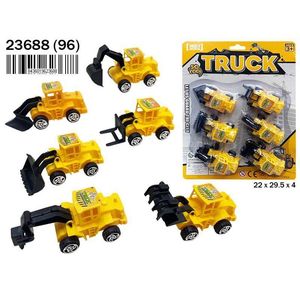 6 veicoli da costruzione (24)(96) -giocattoli per veicoli in Blister - Product Image 1