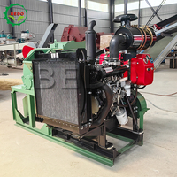 Broyeur de bois puissant à disques, conception mobile, haute performance, pour la production de sciure de bois et la préparation de matières premières biomasse