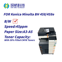95% nouvelle imprimante Konica Minolta Bizhub 458 haute vitesse B/W Photocopi utilisée pour les petites entreprises