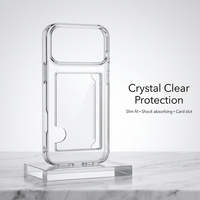 Étui de téléphone portable antichoc blanc de type portefeuille avec fentes pour cartes, support pour carte d'identité, en PC moulé par injection, personnalisable