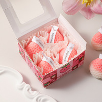 Bougie parfumée grande fraise, décoration d'intérieur, ambiance transfrontalière, coffret cadeau d'anniversaire