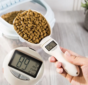 Cuchara medidora de alimentos, báscula de cocina para perros y mascotas, taza extraíble para gatos, cuchara de peso, comida horneada Digital con pantalla LCD - Product Image 6
