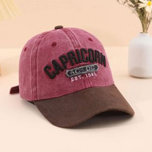 Casquettes de baseball vintage 100 % coton bicolores effet vieilli personnalisées unisexe 6 panneaux en toile gaufrée 3D – Vente en gros - Product Image 5