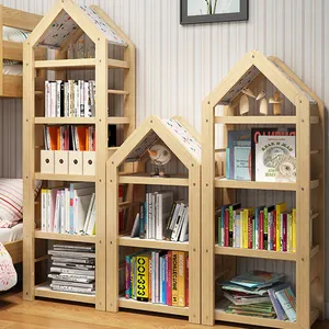 Factory supply houten creatieve kinderen boekenkast en kid boek plank
