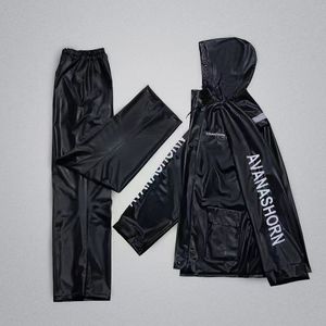 New <strong>Waterproof</strong> Suit Raincoat, Suitable for Electric Vehicles, Motorcycles, Thickened PVC <strong>Waterproof</strong> <strong>Set</strong> - Product Image 3