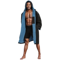 Robe de change imperméable pour adulte, doublure en polaire super douce, coupe-vent, grande taille, pour se changer après la natation et les sports nautiques