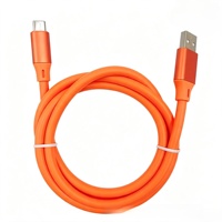 Câble de charge USB-A vers USB-C 3.0 en silicone souple coloré Togudu, chargeur rapide 5A, câble de données pour téléphone mobile Android