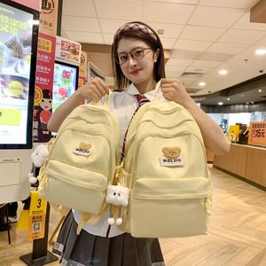 Lovely Cartoon Bear Schoolbag 2 Sizes Available High School Girls <b>Backpack</b> Mochilas Escorles - Product Image 5