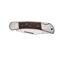 Meilleur vendeur ouverture assistée personnalisée manche en bois couteau pliant tactique multi-outils camouflage couteaux de poche pour l'extérieur