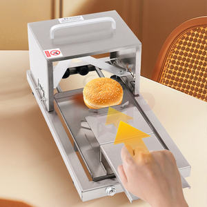 Ev Güvenliği Kılavuzu Hamburger Dilimleyici Paslanmaz Çelik Kek Tabanı Ekmek Kesici Manuel Ekmek Dilimleyici Dört Kalınlık Ayarlanabilir - Product Image 3