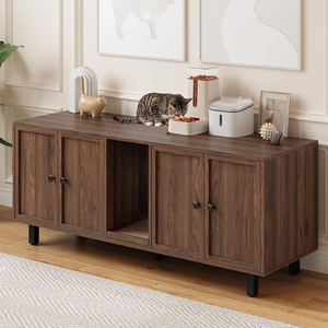 Muebles JIAMEIJIA, Gabinete para Gatos de Madera Marrón con Refugio Oculto, Venta al Por Mayor, OEM, ODM - Product Image 3