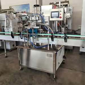 Tự động 2 đầu dầu bôi trơn máy chiết rót cho 2.5L chai nhựa và 1000ml thủy tinh với băng tải - Product Image 2