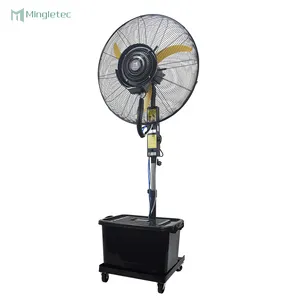 Ventilador de névoa industrial elétrico para uso externo, novo estilo, 26-30 polegadas, venda direta da fábrica, tanque de água de 42L