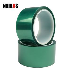 Cinta de silicona de poliéster verde de enmascaramiento de calor de salida de fábrica para uso industrial - Product Image 1