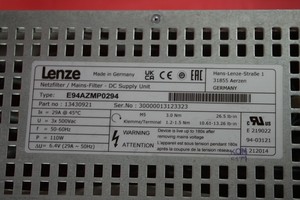 LENZE E94AZMP0294 ตัวกรองสายไฟ / ตัวกรองไฟฟ้ากระแสตรงที่ใช้แล้ว - Product Image 2