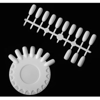 Nuancier rond pour nail art avec embouts détachables, palette de couleurs pour vernis à ongles, outils de présentation de couleurs pour salon de manucure