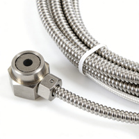 Capteur de température PT100 à adsorption magnétique, double sonde, système 3 fils, acier inoxydable, indice de protection IP66, -40°C à 400°C, haute précision