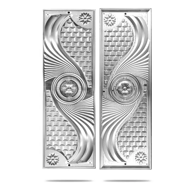 Nuevo molde de acero en relieve de la piel de la puerta laminado en frío galvanizado para puerta de seguridad