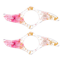 Marque-page créatif en époxy avec fleurs séchées pour étudiants, support de lecture en forme de fleur, petit marque-page pour livres